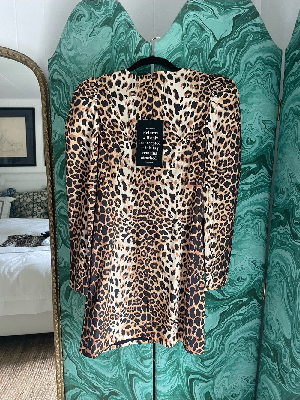 Tuckernuck India Hicks Leopard Print Mini Dress new with tags never worn - Picture 4 of 5
